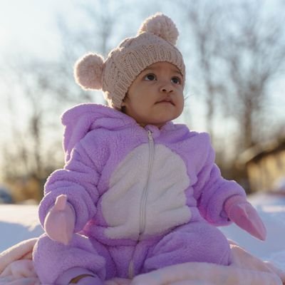Purple Baby Jacket Set