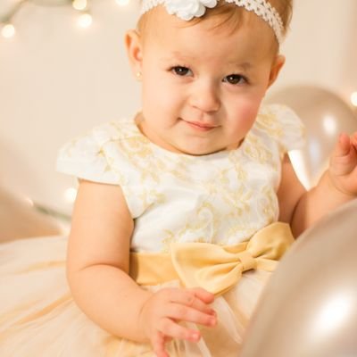 Beige Baby Girl Dress
