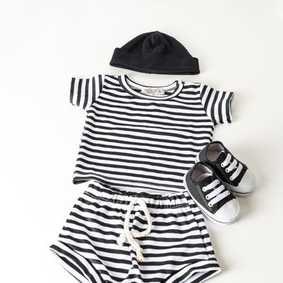 Striped Baby Outfit Set