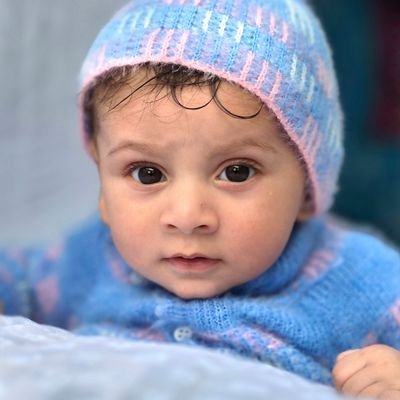 Blue Winter Baby Sweater